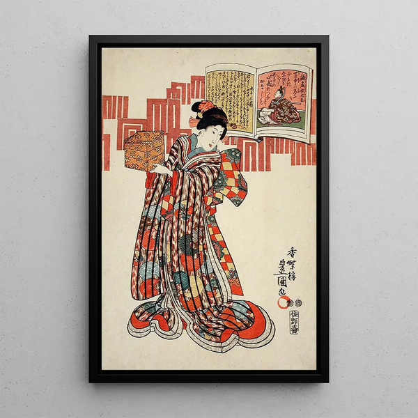 Utagawa Kunisada Toyokuni III - Poem by Kamakura Udaijin.webp