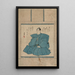 Portrait - Utagawa Kunisada Toyokuni III — gerahmtes Bild an der Wand