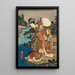 Rotes Gemälde - Utagawa Kunisada Toyokuni III — gerahmtes Bild an der Wand