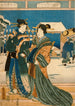 Schnee - Utagawa Kunisada Toyokuni III — Ansicht des Kunstwerks