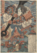 Taira no Tomomori et l'ancre - Utagawa Kunisada Toyokuni III — Ansicht des Kunstwerks