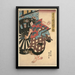 Schauspieler Onoe Kikugorō in der Rolle von Sakuramaru - Utagawa Kunisada Toyokuni III — gerahmtes Bild an der Wand