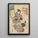 L'artiste - Utagawa Kunisada Toyokuni III — gerahmtes Bild an der Wand