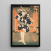 Der Held Danshichi Kurobei im Natsu Matsuri Naniwa Kagami - Utagawa Kunisada Toyokuni III — gerahmtes Bild an der Wand