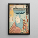 Das Restaurant Kiyomizur L'acteur Ichikawa Danjr VIII en Kiyomizu Seigen - Utagawa Kunisada Toyokuni III — gerahmtes Bild an der Wand