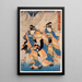 Der siebte Monat - Utagawa Kunisada Toyokuni III — gerahmtes Bild an der Wand