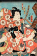 Toneri Umemaru und Toneri Sakuramaru aus dem Stück Sugawara Denj Tenarai Kagami - Utagawa Kunisada Toyokuni III — Ansicht des Kunstwerks