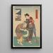 Zwei Frauen Jugend und Alter - Utagawa Kunisada Toyokuni III — gerahmtes Bild an der Wand