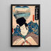 Blick vom oberen Stockwerk des Restaurants Aoyagi Ono no Michikaze - Utagawa Kunisada Toyokuni III — gerahmtes Bild an der Wand