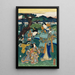 Betrachtung der Pflaumenblumen - Utagawa Kunisada Toyokuni III — gerahmtes Bild an der Wand