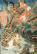 Watnai, das einen Tiger zeigt - Utagawa Kunisada Toyokuni III — Ansicht des Kunstwerks