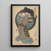 Frau beim Schminken - Utagawa Kunisada Toyokuni III — gerahmtes Bild an der Wand