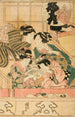 Junge Frauen in einer Theatervorhalle - Utagawa Kunisada Toyokuni III — Ansicht des Kunstwerks