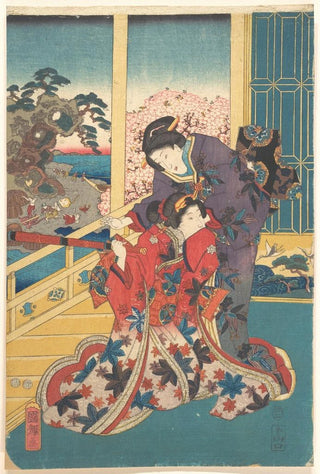 Utagawa Kuniteru - Flower of Akashi Akashi no hana.webp