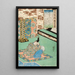 Fujiwara Yoshitaka - Utagawa Kuniyoshi — gerahmtes Bild an der Wand