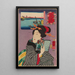 Landschaften und Schönheiten, die Lust haben, die nächste Ausgabe zu lesen - Utagawa Kuniyoshi — gerahmtes Bild an der Wand
