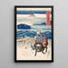 Pêcheur de Sagami déchargeant des bonites - Utagawa Kuniyoshi — gerahmtes Bild an der Wand