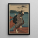 Sanbashi no onna - Utagawa Kuniyoshi — gerahmtes Bild an der Wand