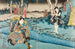 Sawamura Chjr V in Hayano Kanpei und Ichikawa Kuz II in Ono Sadakur im Akt fünf des Gemäldes Kanadehon Chshingura - Utagawa Kuniyoshi — Ansicht des Kunstwerks