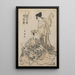 Der Kabuki-Schauspieler Segawa und Gennosove - Utagawa Toyokuni I — gerahmtes Bild an der Wand