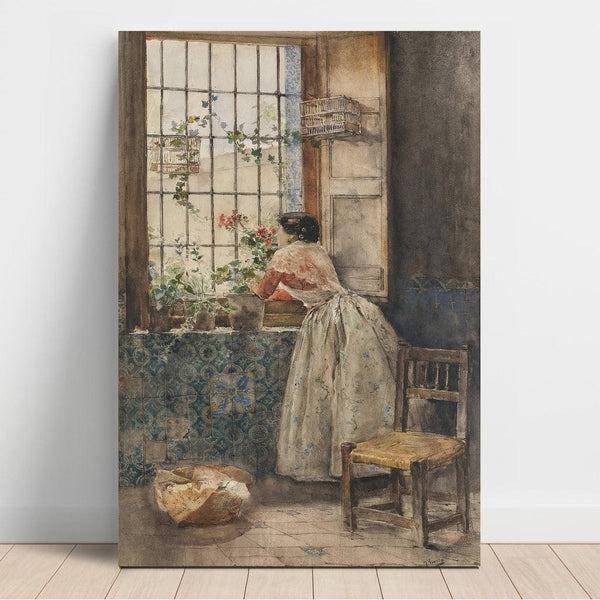 Reproduktion des Gemäldes Valencienne à la grille - Joaquín Sorolla