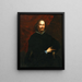 Portrait eines Gentlemans - Valerio Castello — gerahmtes Bild an der Wand