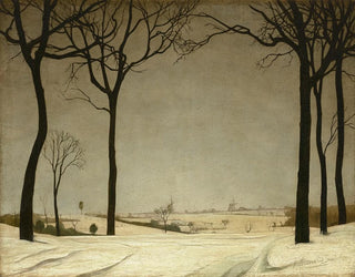 Valerius De Saedeleer - Un paysage neigeux Tiegem.webp