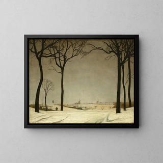 Valerius De Saedeleer - Un paysage neigeux Tiegem.webp