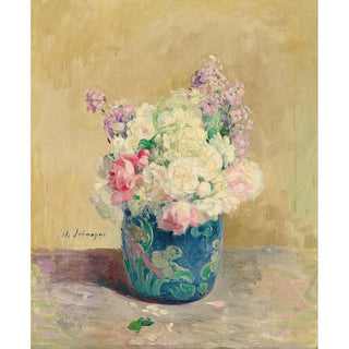 Vase de Fleurs - Henri Lebasque | Reproduction Tableau Décoration murale affiche copie