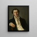 Portrait eines Mannes - Vasily Andreyevich Tropinin — gerahmtes Bild an der Wand