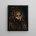 Studie für Menchikov bei Beriozov - Vasily Surikov — gerahmtes Bild an der Wand