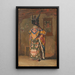 eines buddhistischen Lama bei einem Fest im Kloster Pemionchi Sikkim - Vasily Vereshchagin — gerahmtes Bild an der Wand
