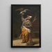 Ein reicher kirgisischer Jäger mit einem Falken - Vasily Vereshchagin — gerahmtes Bild an der Wand