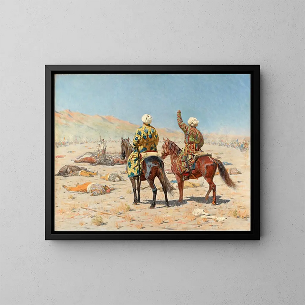 Über den Krieg - Vasily Vereshchagin — gerahmtes Bild an der Wand