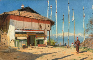 Vasily Vereshchagin - Buddhist Temple in Darjiling Sikkim.webp