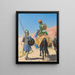 Krieger montiert in Jaipur - Vasily Vereshchagin — gerahmtes Bild an der Wand
