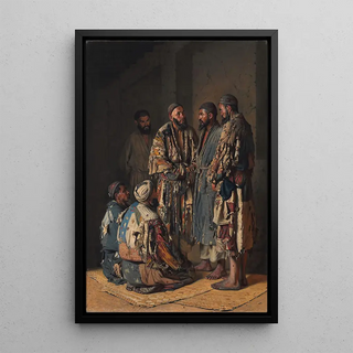 Vasily Vereshchagin - Polititians in opium shop Tashkent.webp