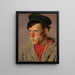 Studie eines Bauernkopfes - Vasily Vereshchagin — gerahmtes Bild an der Wand