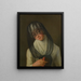 Portrait einer verschleierten Dame - Venezianische Schule — gerahmtes Bild an der Wand