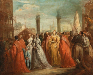 Venetian School - The Arrival of the Dogaressa in the Piazzetta Venice.webp