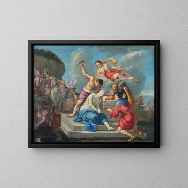 Der Opferung der Iphigenie - Venezianische Schule — gerahmtes Bild an der Wand