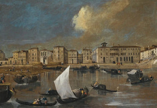 Venetian School - Venice A View Of The Fondamenta Nuove And The Ospedale Dei Mendicanti From The Island Of San Michele.webp