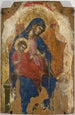 Madone mit dem Jesuskind und St. Bernard - Lorenzo Veneziano — Ansicht des Kunstwerks