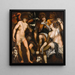 Venus und Adonis mit Amor - Atelier von Giuseppe Porta — gerahmtes Bild an der Wand