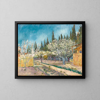 Zypressenumstandener Obstgarten - Vincent Van Gogh | Kunstdruck Gemälde Wanddekoration Poster Kopie