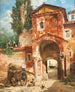 Porte de la ville dans un paysage du sud - Veronika Maria Herwegen Manini — Ansicht des Kunstwerks