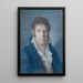 Portrait eines Mannes - Vicent Rods — gerahmtes Bild an der Wand