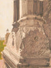 Basis einer Säule aus rotem Sandstein am Fort Rouge in Delhi, Indien - Victor Alfred Lundy — Ansicht des Kunstwerks