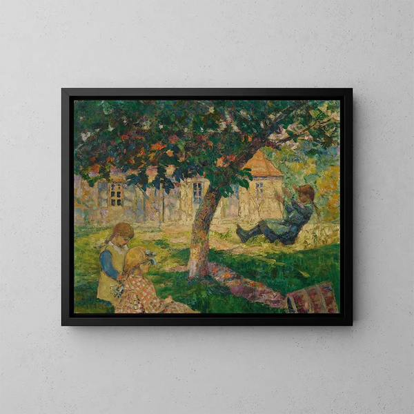 Ferme en Normandie - Victor Charreton — gerahmtes Bild an der Wand