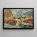 Taubenschlag in einem Blumenbeet - Victor Charreton — gerahmtes Bild an der Wand